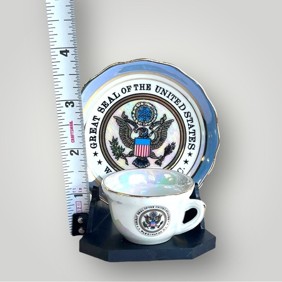 Washington DC -The Great Seal of United States Mini Plate & Cup Souvenir - Picture 5 of 10